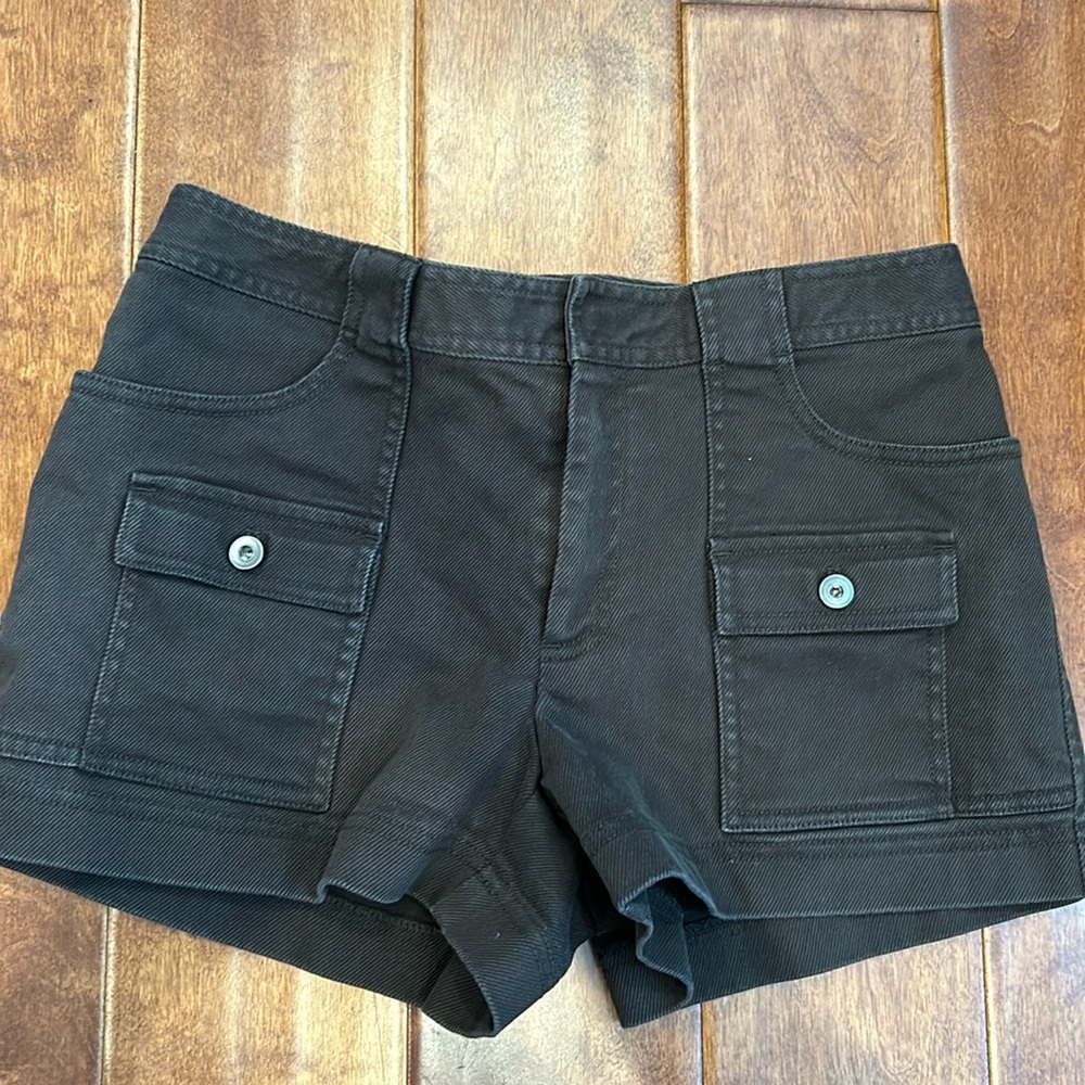 J.Crew dark green brown shorts with pockets size 6